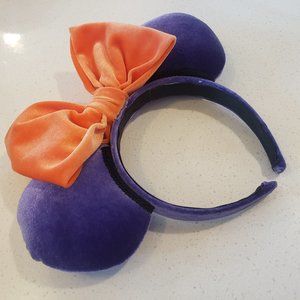 Mickey Ears Headband purple and orange